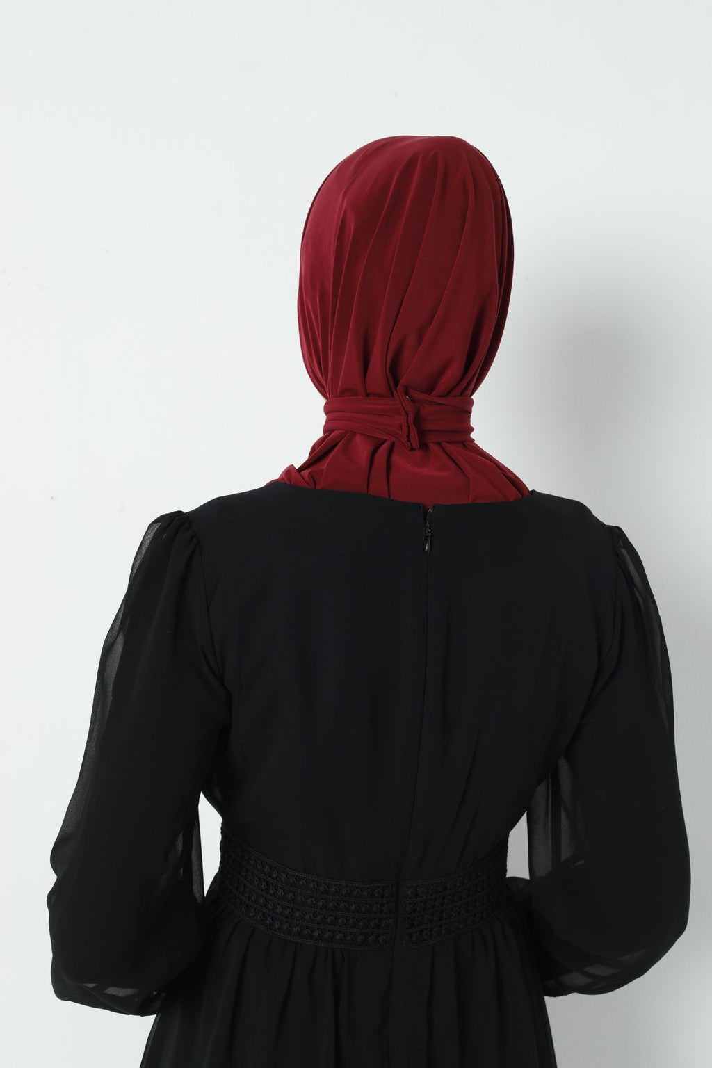 Instant Snap Closure Hijab with Jersey Inner Cap – Ready-to-Wear Hijab
