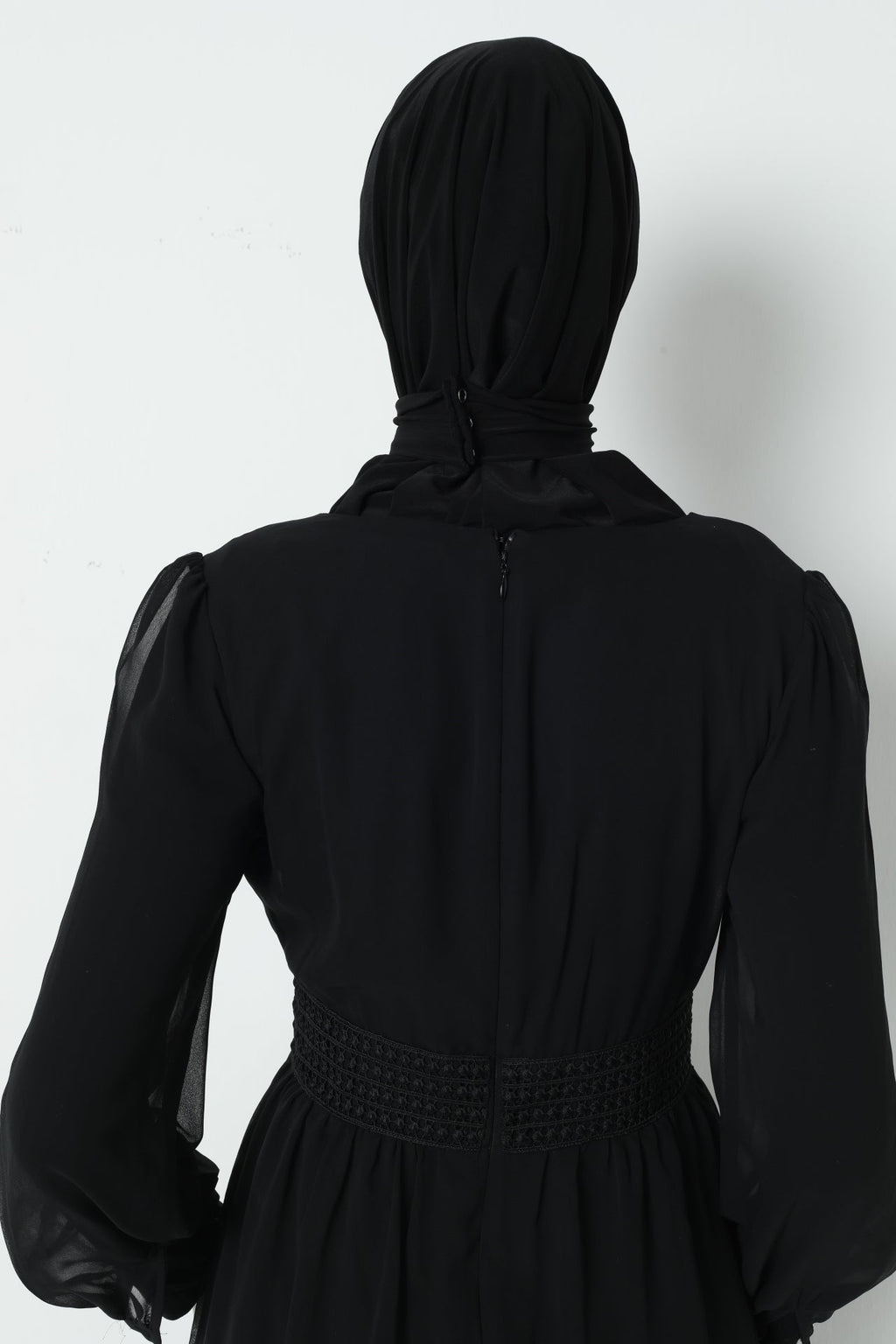 Instant Snap Closure Hijab with Jersey Inner Cap – Ready-to-Wear Hijab