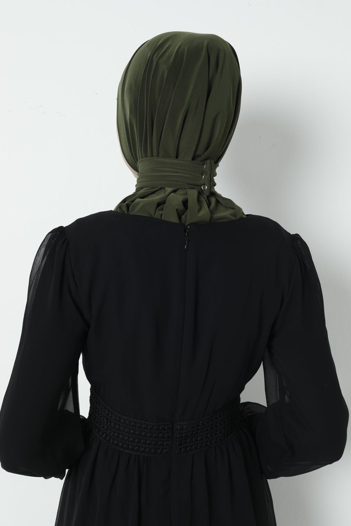Instant Snap Closure Hijab with Jersey Inner Cap – Ready-to-Wear Hijab