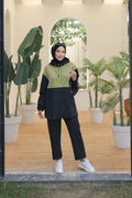Black Two-Piece Hooded Tracksuit for Modest Women – Turkish Sportswear Set